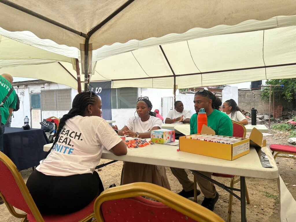 Health screenings during community outreach in a Ga community, Accra – photo 1