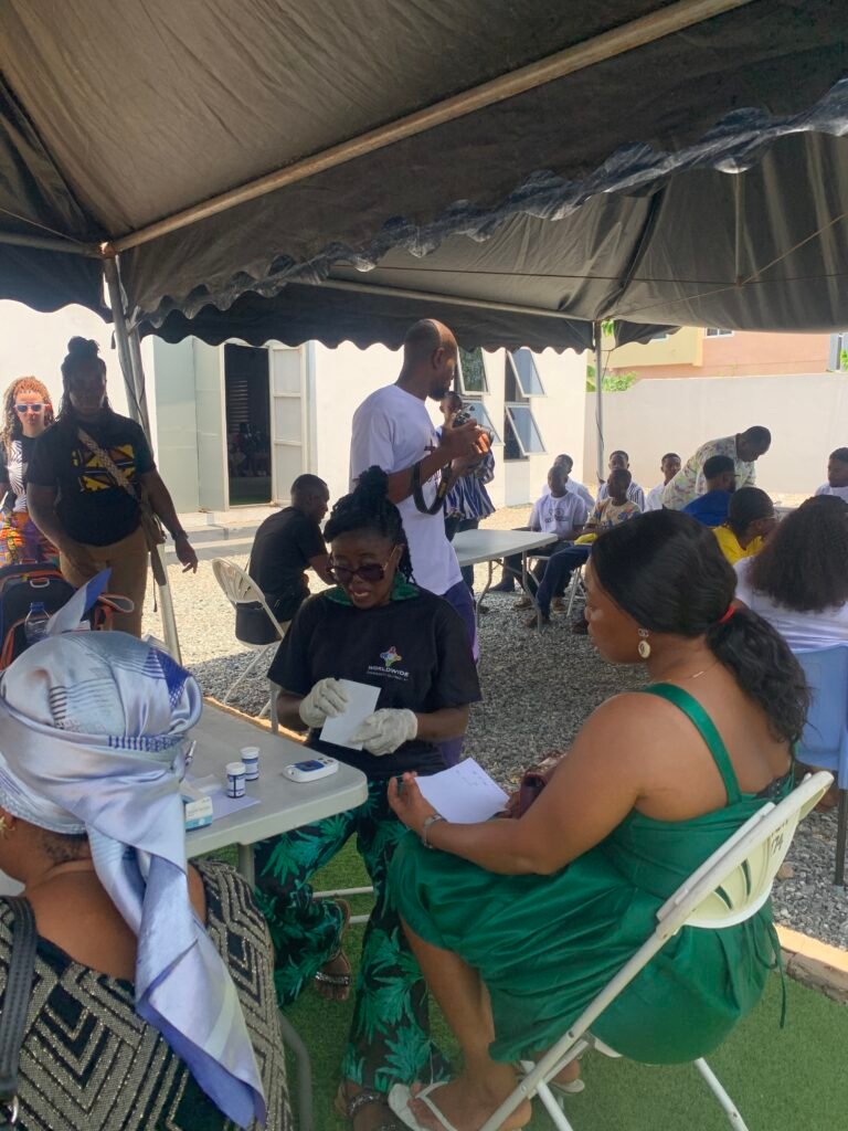Church fellowship and eye screenings at Floodgate International Church, Amasaman – photo 6