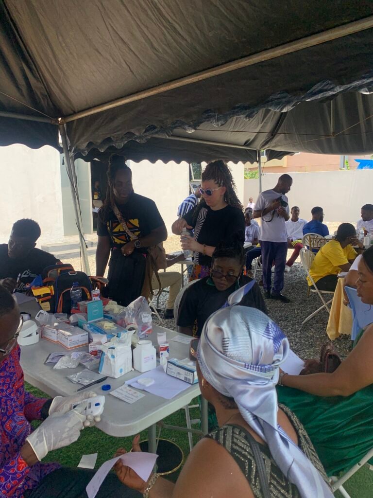 Church fellowship and eye screenings at Floodgate International Church, Amasaman – photo 12