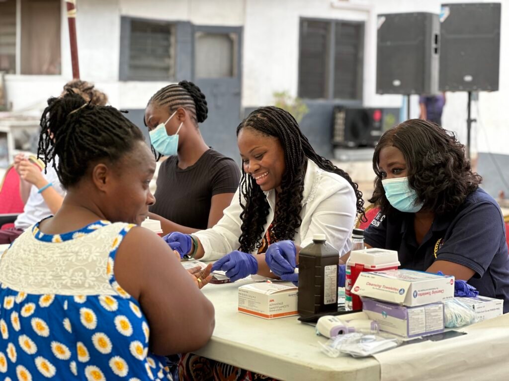 Health screenings during community outreach in a Ga community, Accra – photo 53