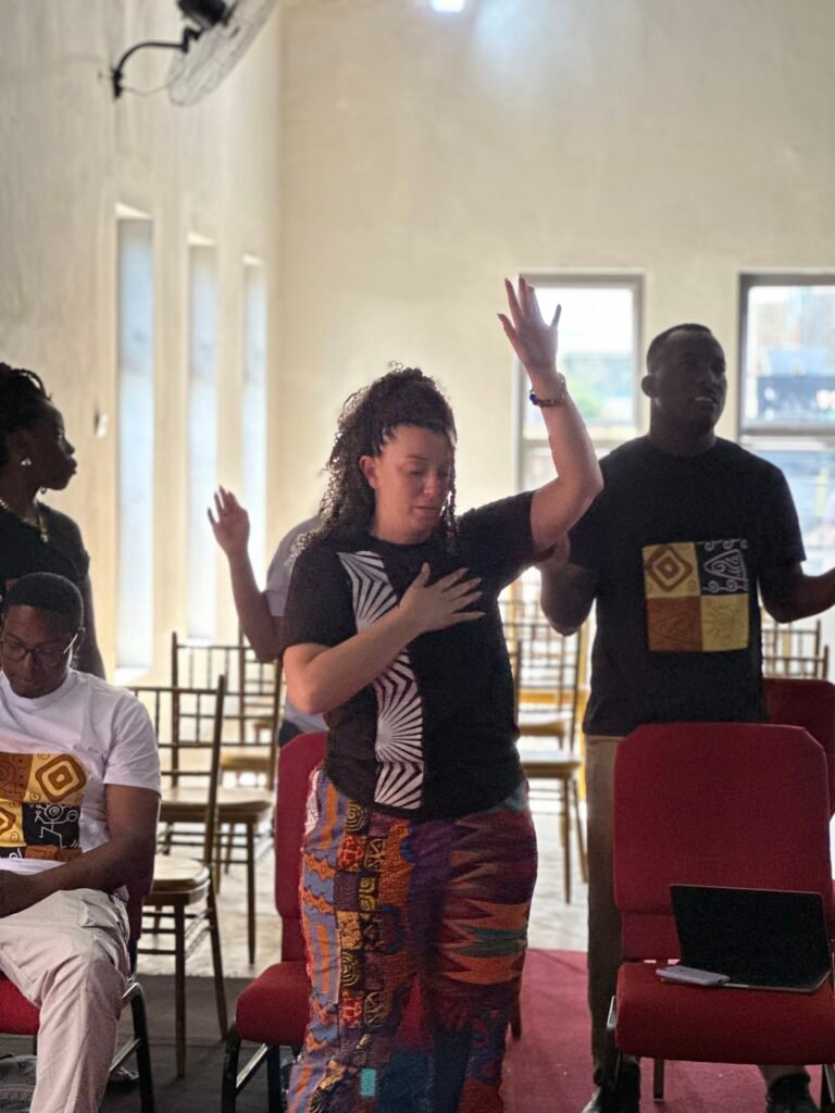 Church fellowship and eye screenings at Floodgate International Church, Amasaman – photo 24